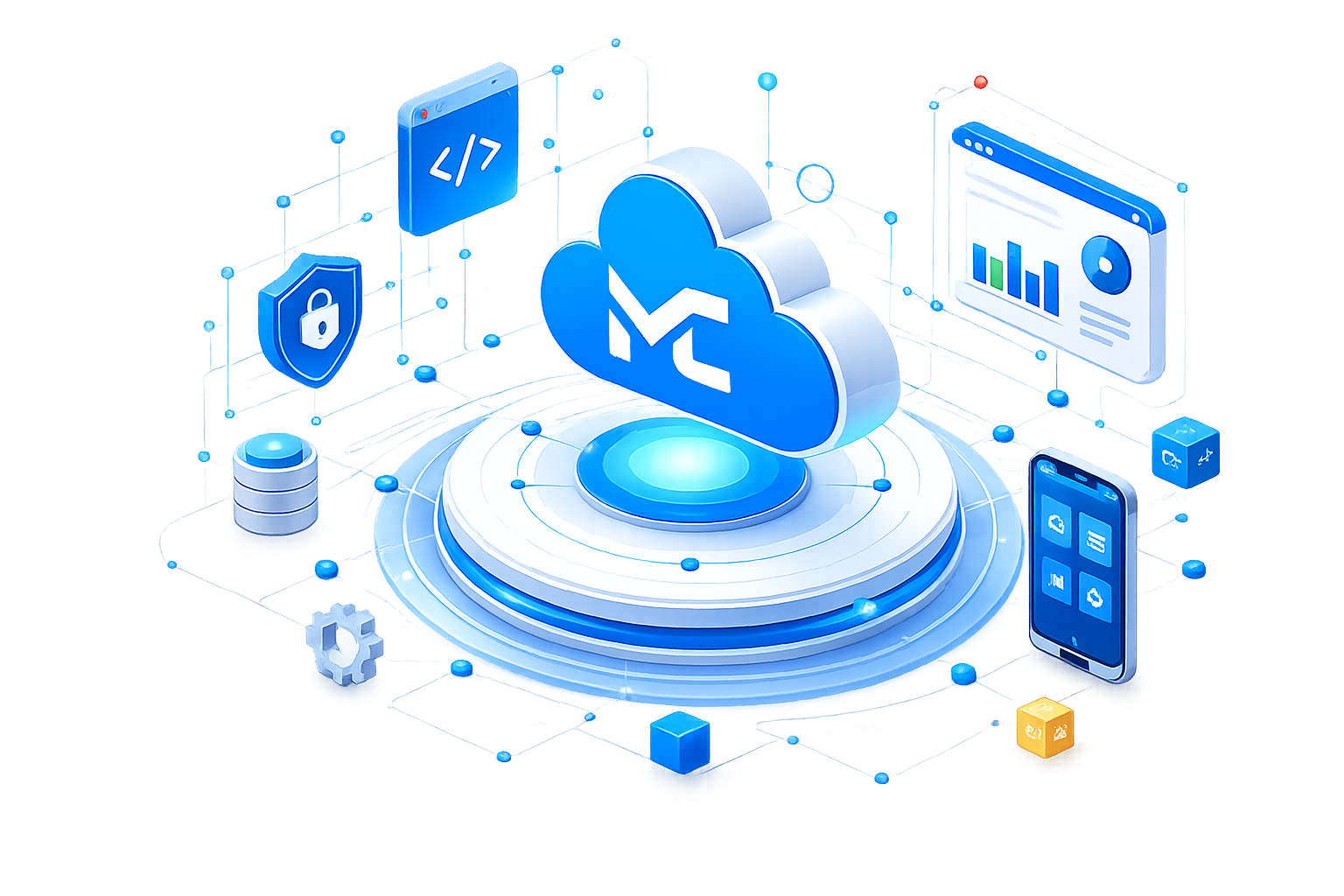 MakeClouds complete digital services illustration